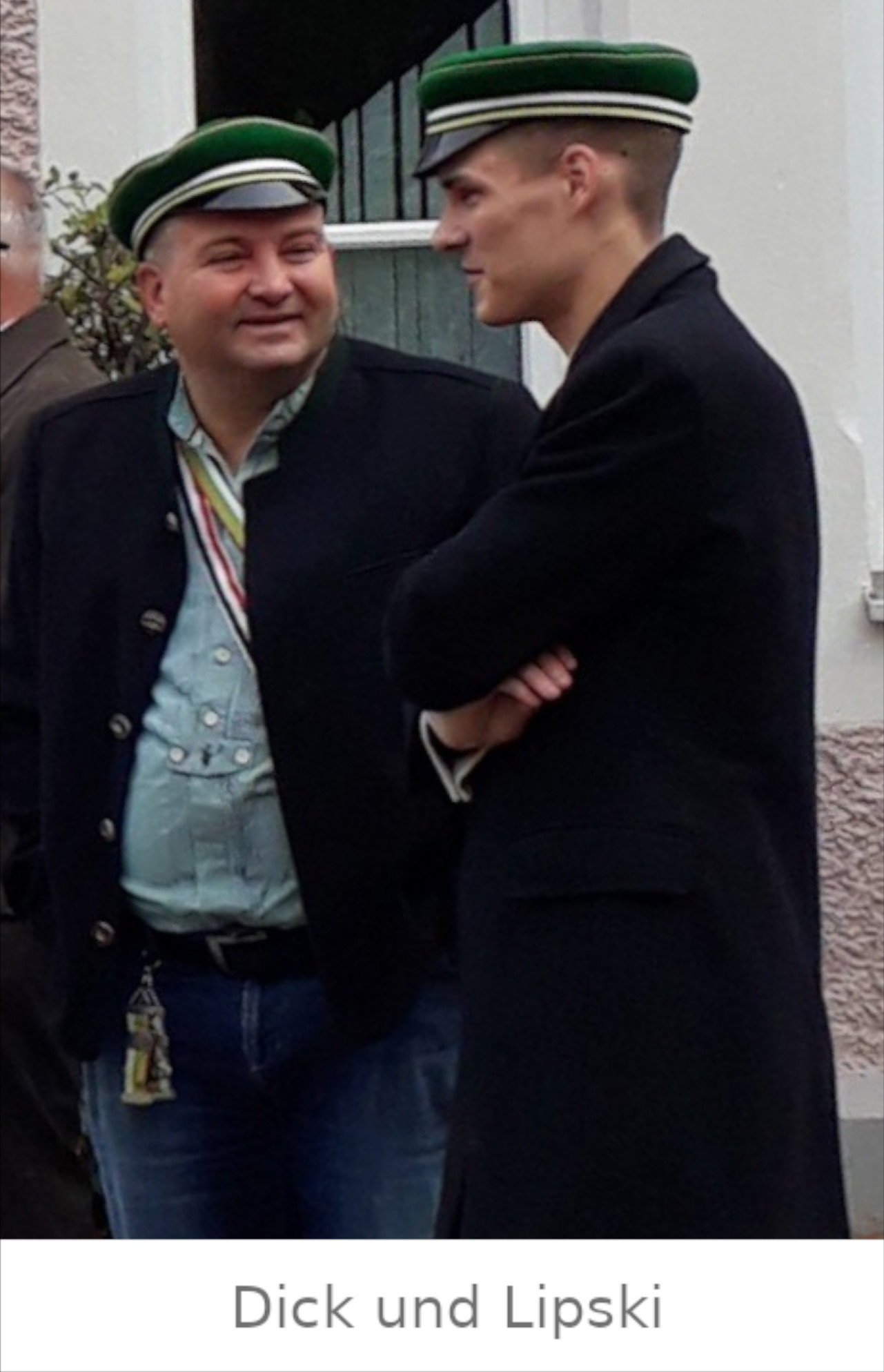 Dick und Lipski [beide im Couleur der Normannia Winterberg]